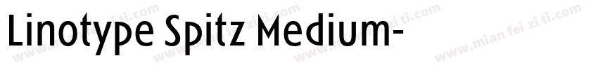 Linotype Spitz Medium字体转换